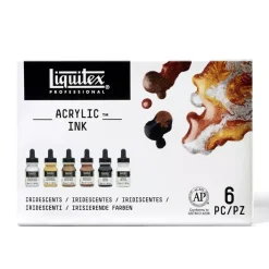 Set 6 Tintas Acrílicas Iridiscente Liquitex