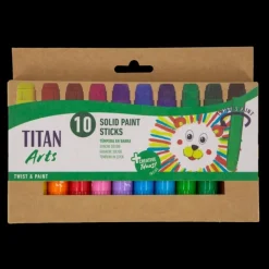 Set 10 témperas en barra Twist & Paint Titan