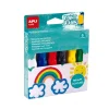 Set 6 témperas en tubo con pincel incorporado Paint & Fun Apli