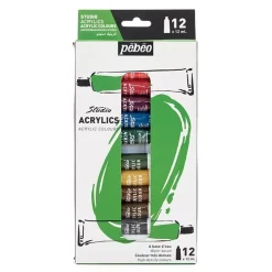 Set 12 Tubos Acrílicos Studio Acrylics Pebeo 12ml