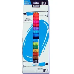 Set 18 Tubos Acuarela Studio Aquarelle Pebeo 12ml