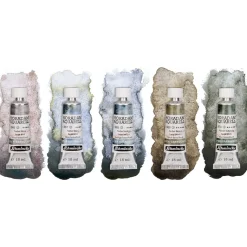 Set 5 tubos acuarela supergranulada Horadam Neblina Schmincke 15 ml