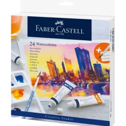 Set 24 Tubos Acuarelas Creative Studio Faber-Castell