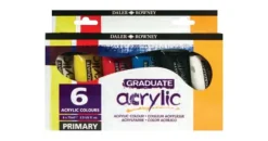 Set 6 tubos de acrílico Graduate Daler-Rowney 75ml