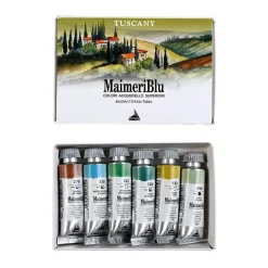 Set 6 tubos de acuarela Tuscany Set Maimeri 12ml