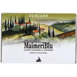 Set 6 tubos de acuarela Tuscany Set Maimeri 12ml