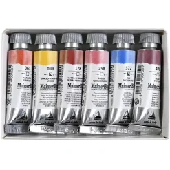 Set 6 tubos de acuarela Venice Set Maimeri 12ml