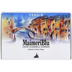 Set 6 tubos de acuarela Venice Set Maimeri 12ml