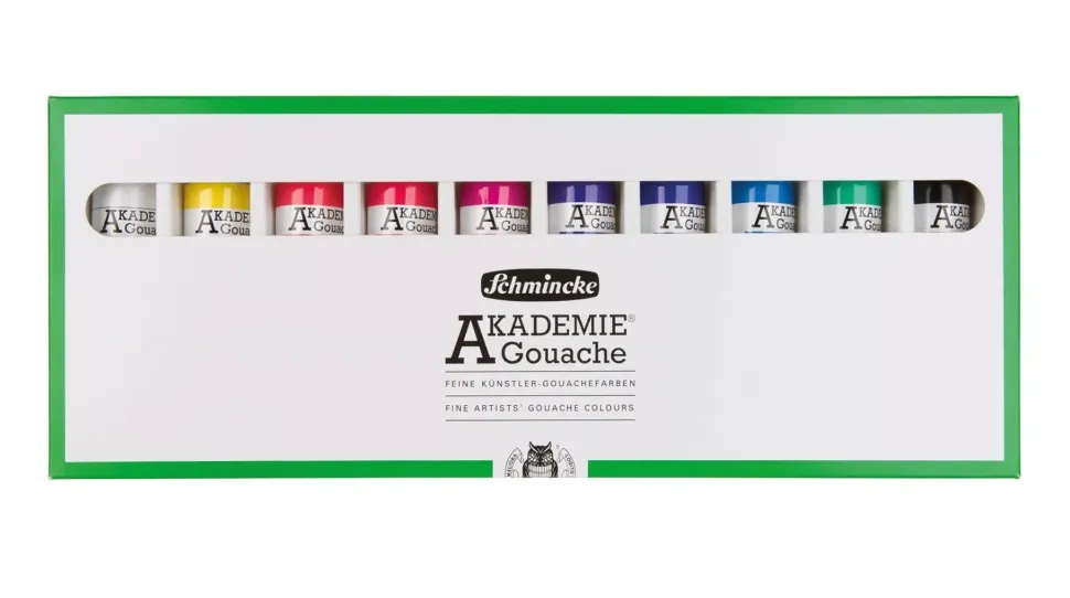 Set 10 tubos de gouache College Schmincke 60ml