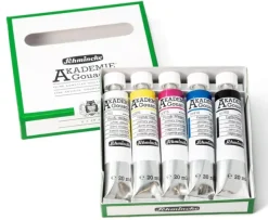 Set 5 tubos de gouache College Schmincke 20ml