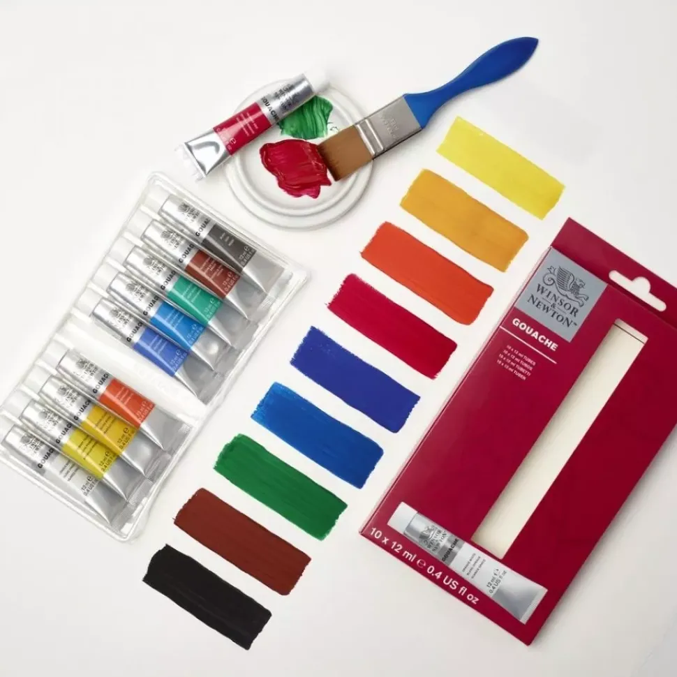 Set 10 Tubos de Gouache Winsor and Newton 12ml