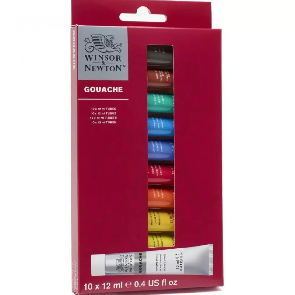 Set 10 Tubos de Gouache Winsor and Newton 12ml