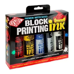 Set 5 tubos de tinta primarios para linograbado Essdee 100ml