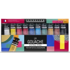 Set 10 tubos gouache extrafino surtidos Sennelier 21ml