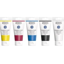 Set 5 Tubos Gouache Lefranc & Bourgeois 80ml
