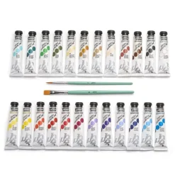 Set 24 tubos gouache surtidos y pinceles Studio Pebeo 20ml