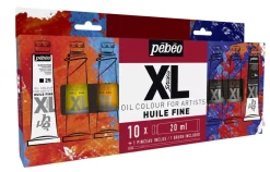 Set 10 Tubos Óleo Studio Huile XL y pincel Pebeo 20ml