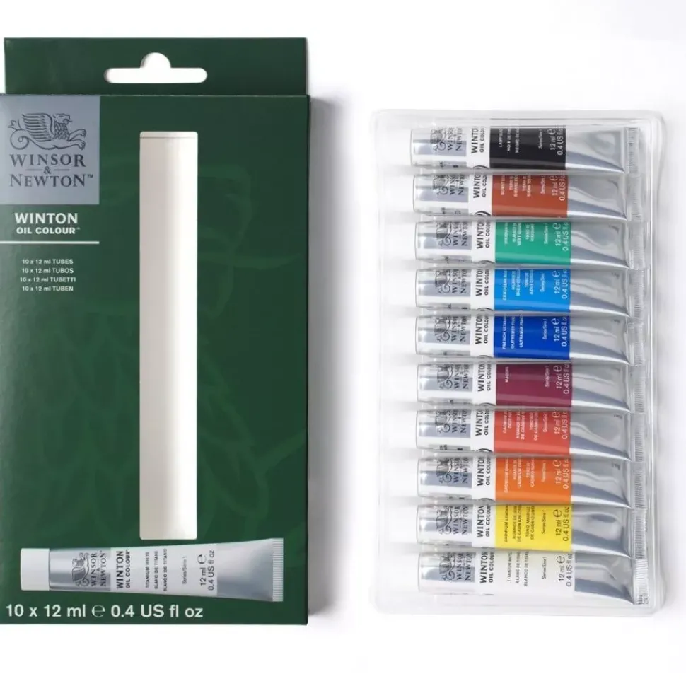 Set 10 Tubos Óleo Winton Winsor & Newton 12ml