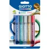 Set 5 tubos pegamento glitter colores metálicos Giotto