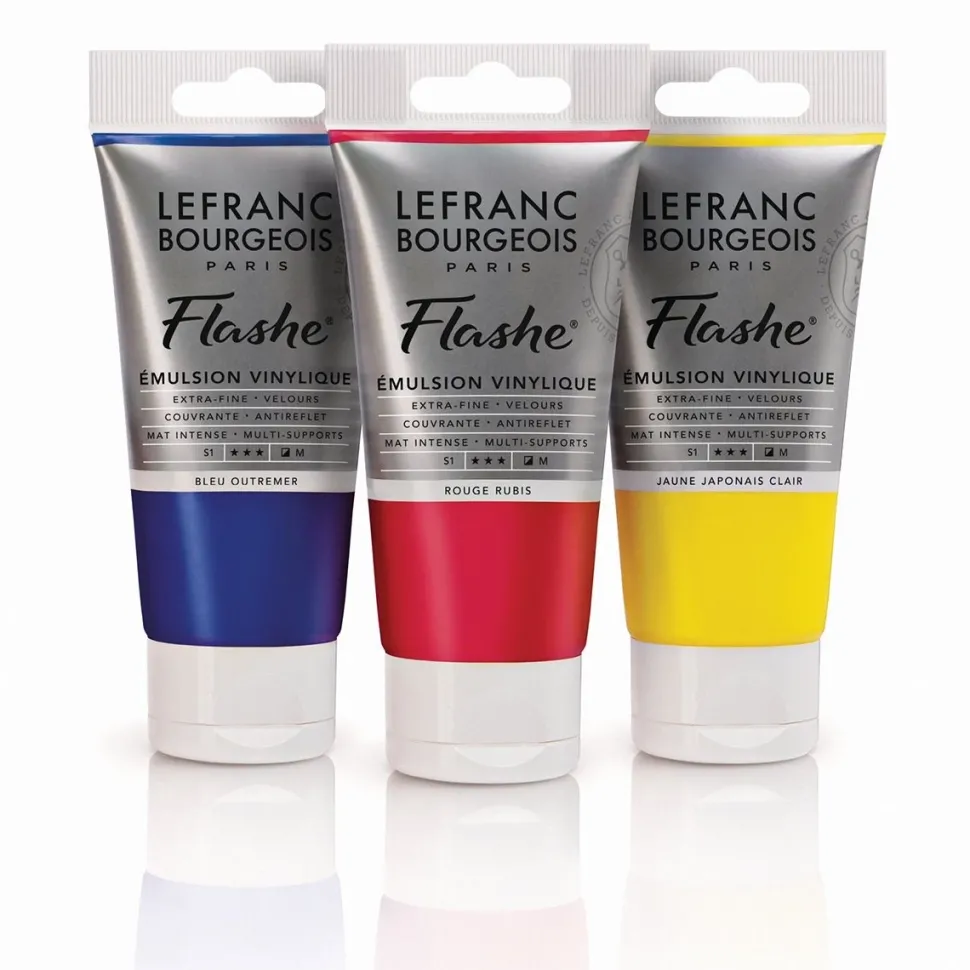 Set 5 tubos pintura vinílica Flashe Basics LeFranc & Bourgeois 80ml