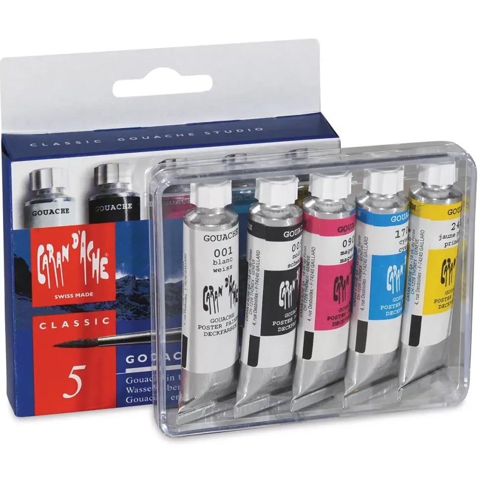 Set 5 tubos Studio Couache Caran d'Ache