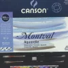 Set acuarela 10 medias pastillas Montval Canson
