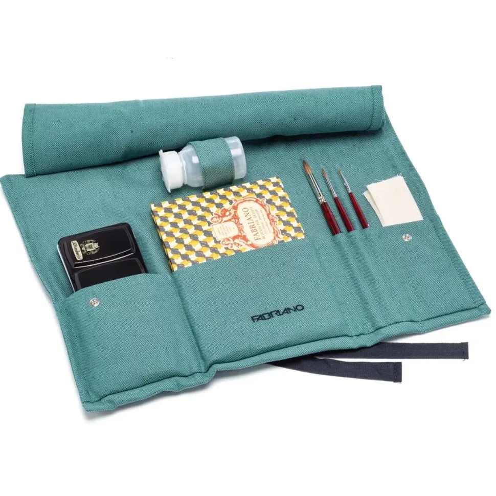 Set Acuarela Conjunto De Arte Turquesa Fabriano Boutique