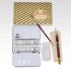 Set Acuarela Conjunto De Arte Rojo Fabriano Boutique