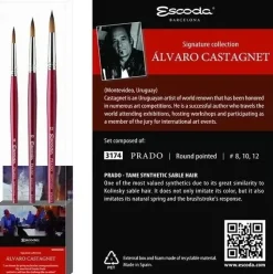 Set acuarela sintético Prado 3174 Álvaro Castagnet 8601-1 Escoda