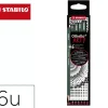 Set Arty 6 Lápices Grafito STABILO Othello 2B, B, HB, F, H, 2H