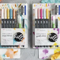 Set Blended Lettering Good Vibes Tombow