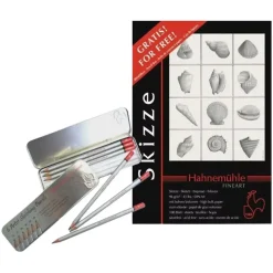 Set Bloc esbozo Skizze A3 96gr/m2 y estuche de lápices Hahnemühle