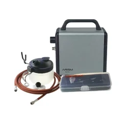 Set compresor Arism Mini Cosmic Grey con aerógrafo y accesorios Sparmax