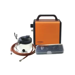 Set compresor Arism Mini Electric Orange con aerógrafo y accesorios Sparmax