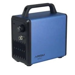 Set compresor Arism Mini Sky Blue con aerógrafo y accesorios Sparmax