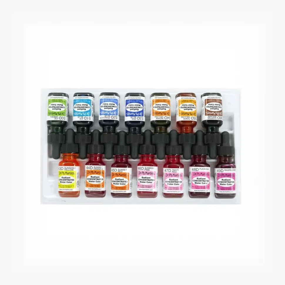 Set D Radiant Concentrated Watercolor 0.5 oz Dr. Ph. Martin's
