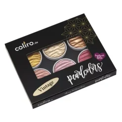 Set de 6 acuarelas Pearlcolor Vintage Coliro
