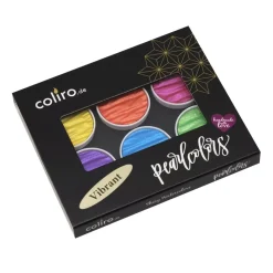 Set de 6 acuarelas Pearlcolor Vibrant Coliro