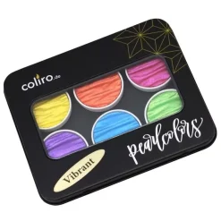 Set de 6 acuarelas Pearlcolor Vibrant Coliro