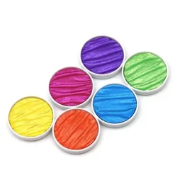 Set de 6 acuarelas Pearlcolor Vibrant Coliro