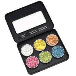 Set de 6 acuarelas Pearlcolor Candy Pearl Colors Coliro