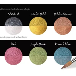 Set de 6 acuarelas Pearlcolor Candy Pearl Colors Coliro
