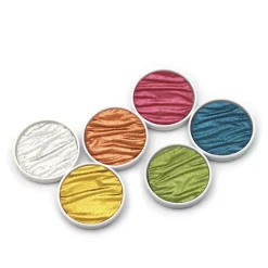 Set de 6 acuarelas Pearlcolor Candy Pearl Colors Coliro