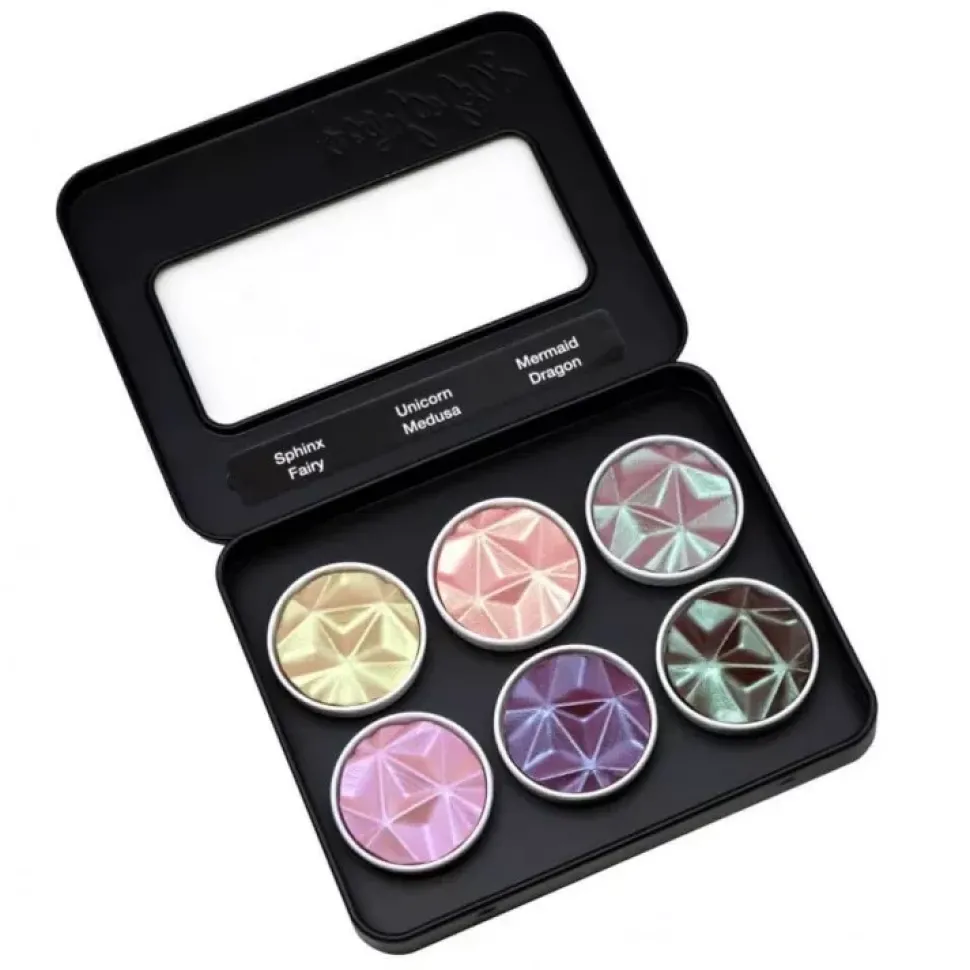 Set de 6 acuarelas Pearlcolor Magical Creatures Coliro