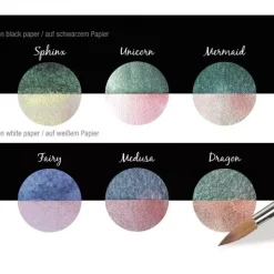 Set de 6 acuarelas Pearlcolor Magical Creatures Coliro