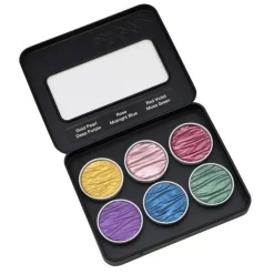 Set de 6 acuarelas Pearlcolor Rainbow Coliro