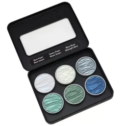 Set de 6 acuarelas Pearlcolor Ocean Coliro