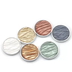 Set de 6 acuarelas Pearlcolor Silk Coliro