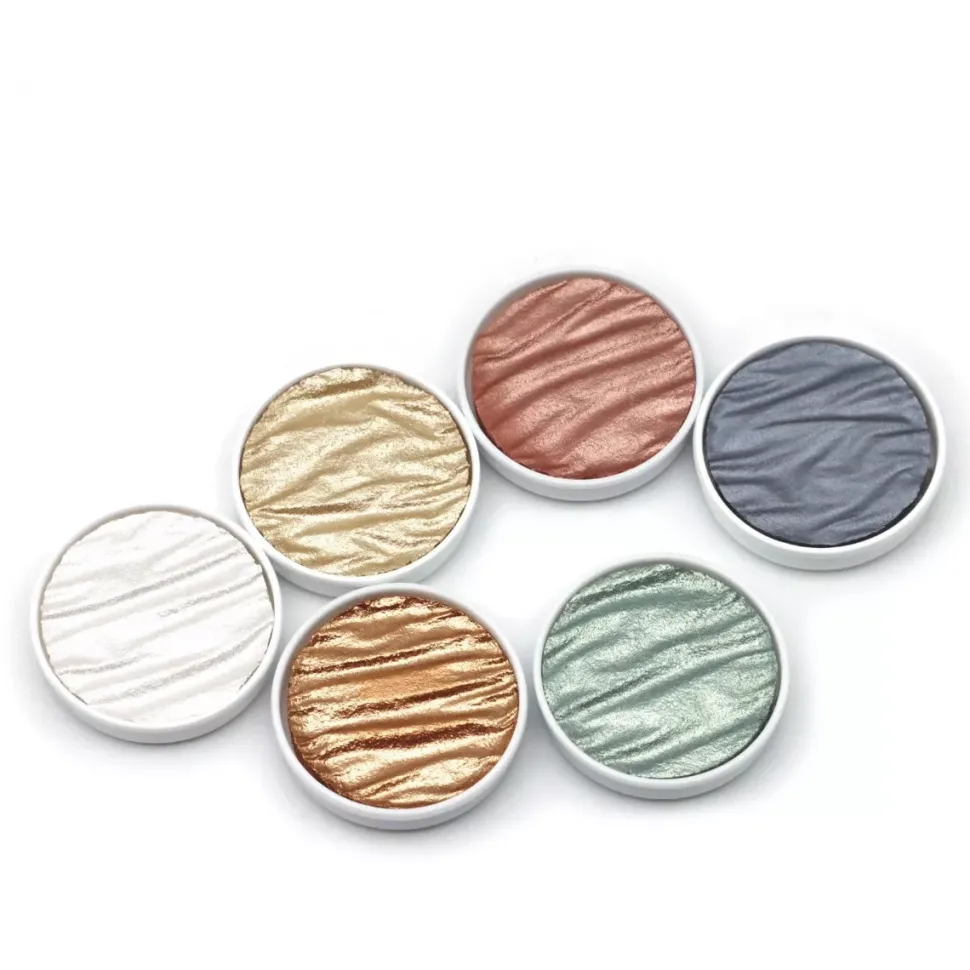 Set de 6 acuarelas Pearlcolor Silk Coliro