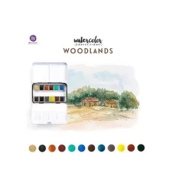 Set de 12 acuarelas Woodlands Prima Marketing